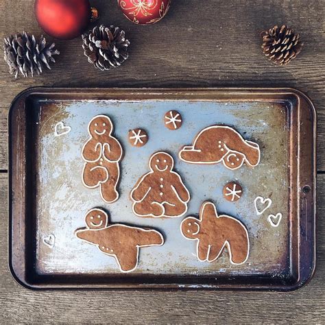 Gingerbread Men In Yoga Poses Dutch Baby Smile Cookies Buzzfeed Food