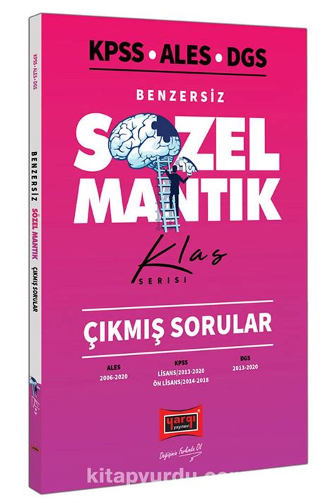 KPSS ALES DGS Benzersiz Sözel Mantık Çıkmış Sorular Klas Serisi Pdf