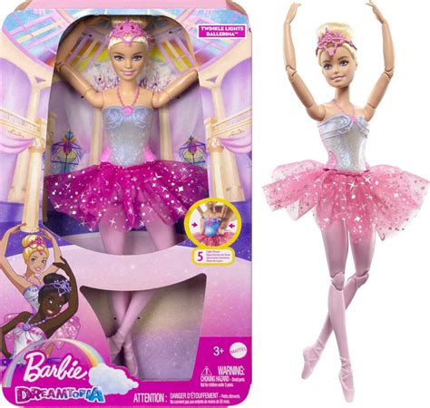 Barbie Dreamtopia Twinkle Lights Ballerina Doll In Blonde With Light Up Feature Tiara