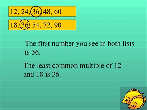 Ppt Least Common Multiples And Greatest Common Factors Powerpoint