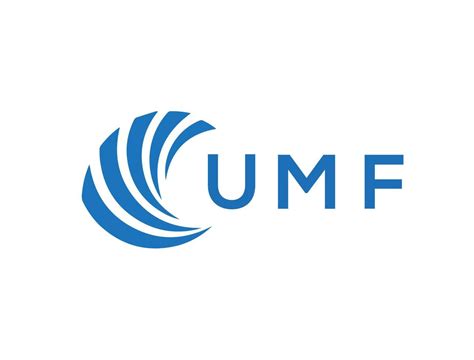 Umf Letter Logo Design On White Background Umf Creative Circle Letter