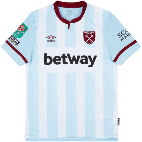 2021 22 West Ham Match Issue Away Shirt Diop 23