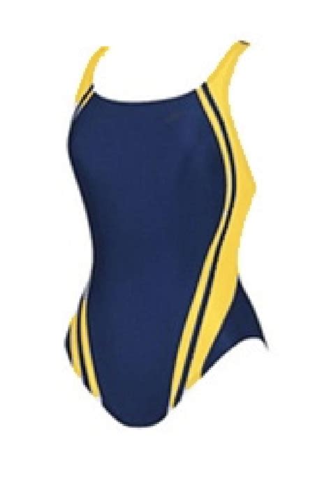 Adoretex Women S Wide Strap One Piece Training Swimsuit In Navy Gold Size 30