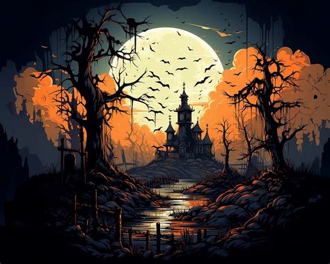 Download Halloween, Halloween Background, Forest. Royalty-Free Stock ...