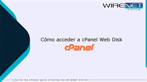 Cómo acceder a cPanel Web Disk YouTube