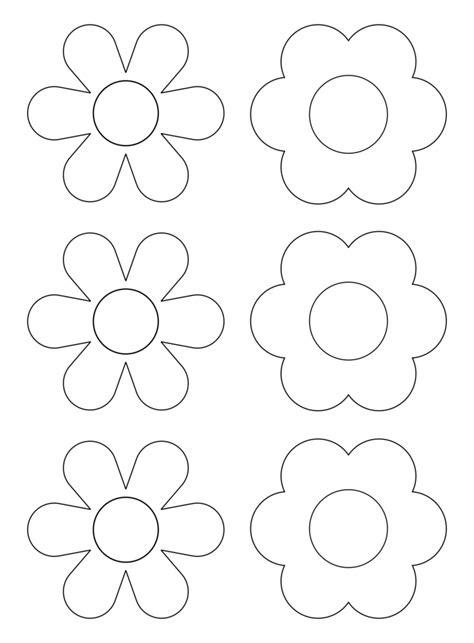 10 Best Paper Flower Templates Printable Free Printablee Fillable