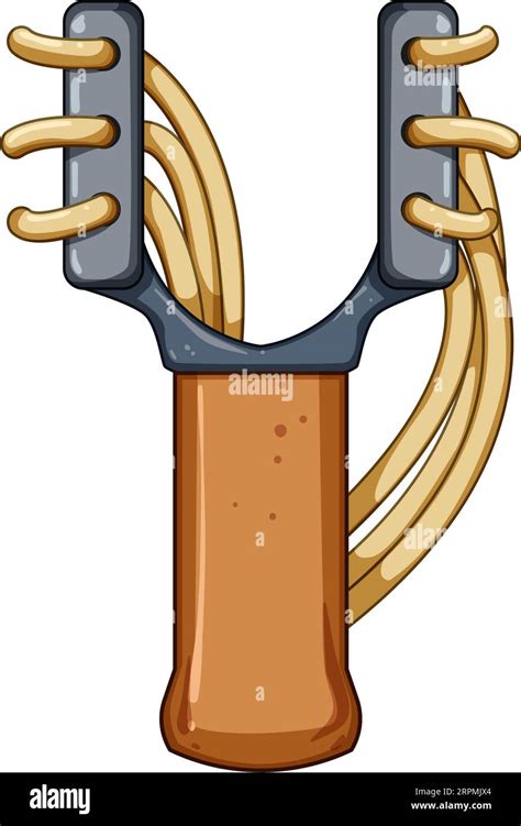 Rubber Slingshot Cartoon Vector Illustration Stock Vector Image And Art