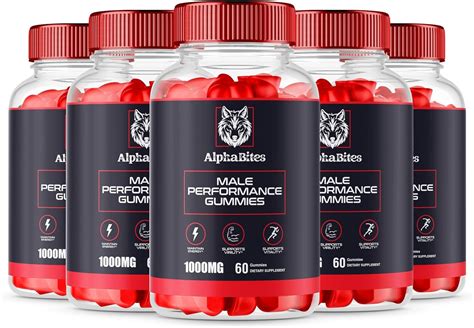 5 Pack Alpha Bites Gummies Alphabites Alphabites Pills