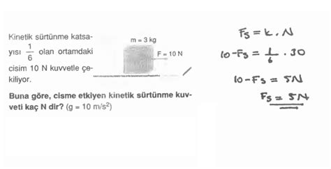 Newton Un Hareket Yasalar Z Ml Sorular