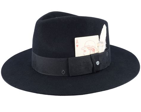 Woolfelt 1 Black Fedora - Stetson hat | Hatstoreworld.com