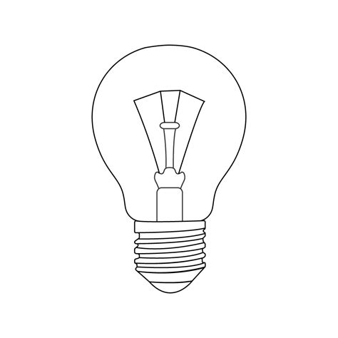 How To Draw A Light Bulb Step By Step