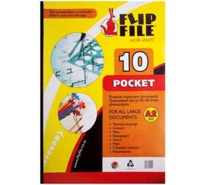 Flip File 10 Pocket Display Book A2 Flip Files Kangaroo Flip File