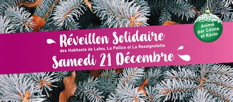 Réveillon Solidaire 2019 Centre Social Culturel Vent des Iles