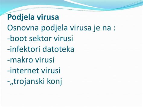 Ppt Seminarski Rad Tema Računarski Virusi Student Marija Šantić