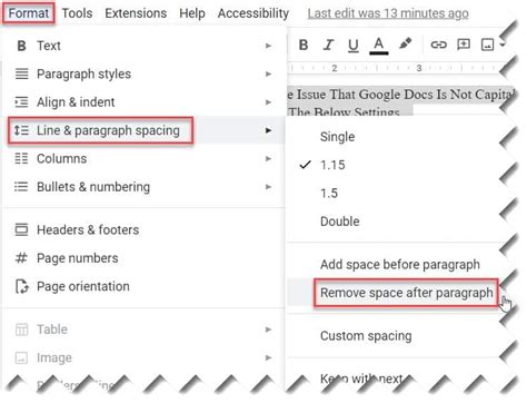 How To Remove Space After Paragraph In Google Docs Google Docs Tips