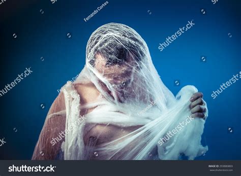Insect Naked Man Trapped Huge Spider Stock Photo Shutterstock