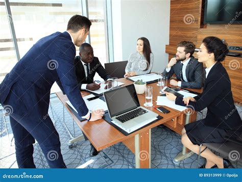 Entrepreneurs And Business People Conference In Modern Meeting Room