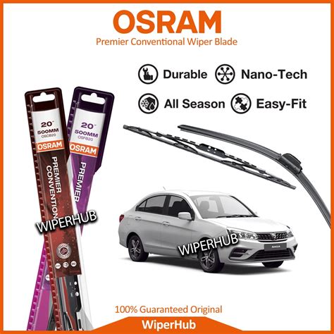 Osram Proton Saga VVT 2016 Present Premier Conventional Flat Wiper