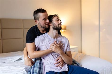 Premium Photo Gay Couple Sharing A Special Moment In The Morning Homosexual Tenderness Gay