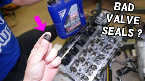 SYMPTOMS OF BAD VALVE STEM SEALS WORN VALVE SEALS YouTube