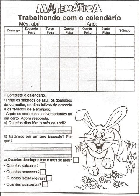 Atividade De Alfabetizacao Matematica