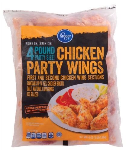 Kroger® Frozen Bone In Skin On Chicken Party Wings 4 Lb Frys Food