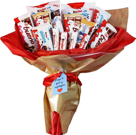 Onza Cadeau original de chocolat Kinder Bueno Bouquet bonbon sucré