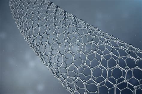 Estructura Del Tubo Del Graphene Primer Geom Trico Hexagonal De La