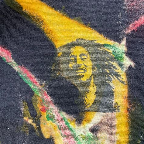 Vintage Bob Marley Aop Tie Dye T Shirt Size Xl Gem