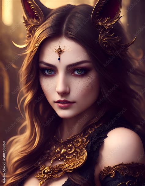 Digital Painting Of A Female Fantasy Character Blonde Hair And Beautiful Face Wearing Skimpy