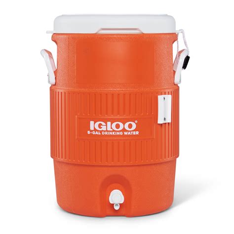 Igloo 5 10 Gallon Portable Sports Cooler Water Beverage Dispenser With Flat Seat Lid 5 Gal