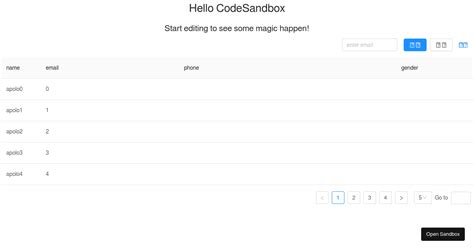 Use Antd Table Codesandbox