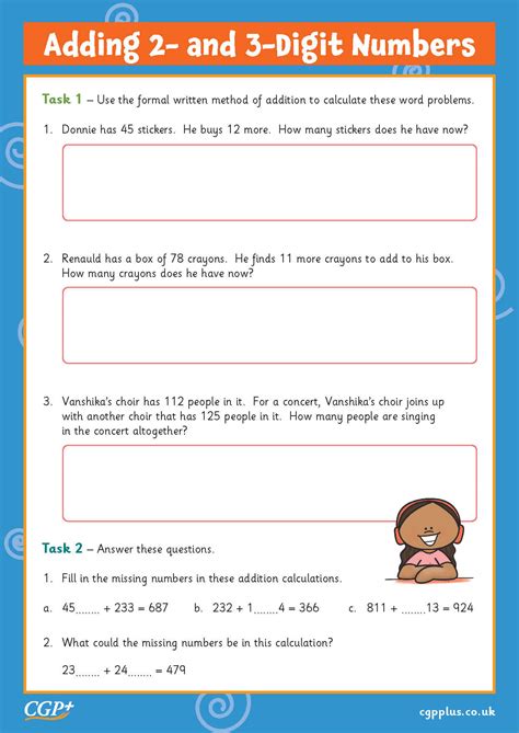 Adding Two And Three Digit Numbers Problems Year 3 CGP Plus