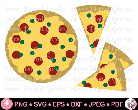 Pizza Svg Cut File For Cricut Projects Commercial Use Etsy