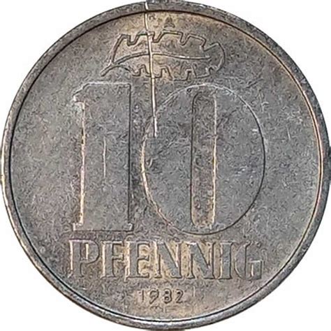 10 Pfennig Alemanha 1982