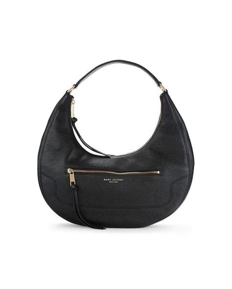 Marc Jacobs Leather Hobo Bag In Black Lyst