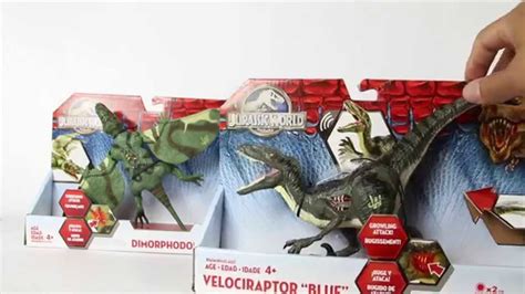 Hasbro Jurassic World Dimorphodon And Velociraptor Blue Figure Review Youtube