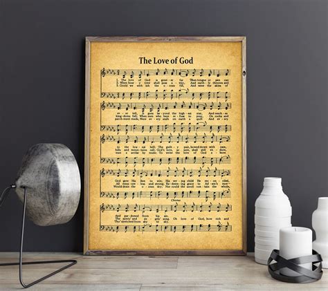 The Love of God Hymn Sheet Music Christian Hymn Music - Etsy