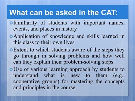 Classroom Assessment Techniques Ppt