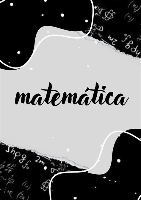 capa e divisória de caderno de matemática Cadernos de matemática