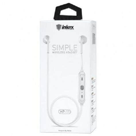 INKAX In-Ear Wireless Headphone, White - HP11
