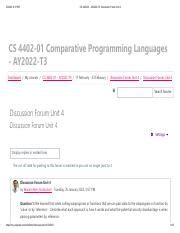 CS 4402 01 AY2022 T3 Discussion Forum Unit 4 Pdf 2 24 22 6 19 PM CS