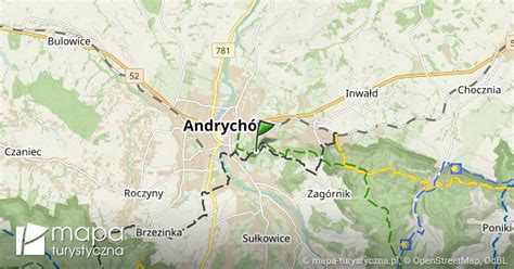 Andrych W Park Miejski Pa Ska G Ra Mapa Szlak W Turystycznych Mapa