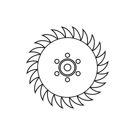 Premium Vector Saw Blade Icon