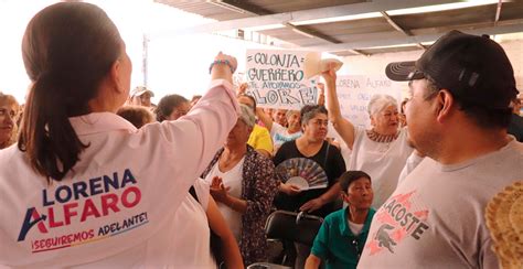 Lorena Alfaro García presenta avances y propuestas ante habitantes de