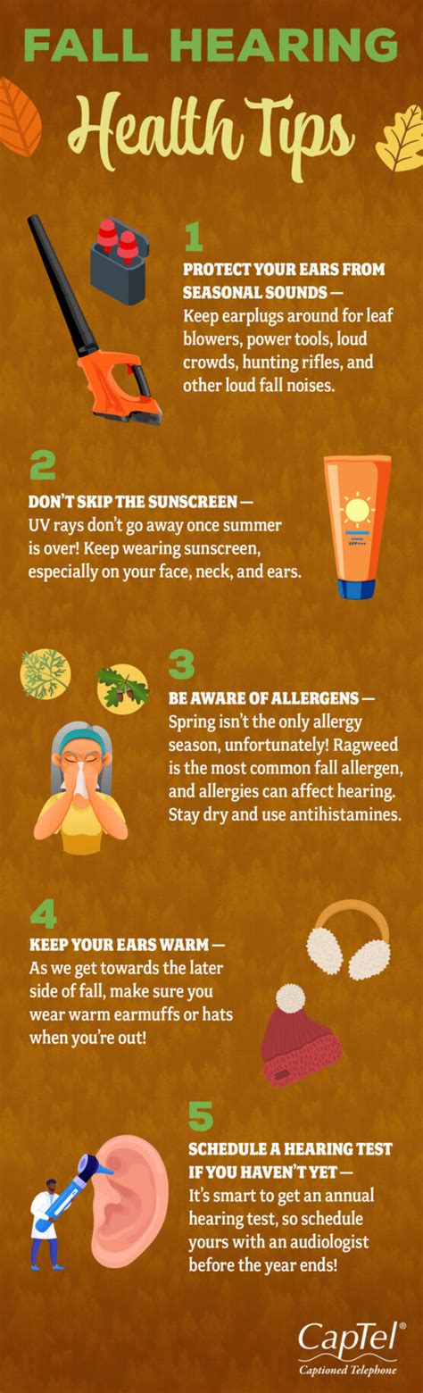 Top Hearing Health And Fall Tips Infographic