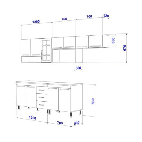 Cozinha Completa D Incanto Paris Modulada Pe As Cm Portas