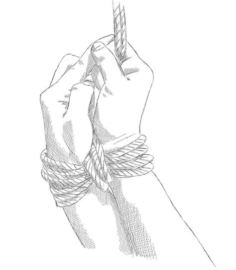 Bdsm Sm Bondage Drawing 2 Drawing By Michael Kuelbel Fine Art America