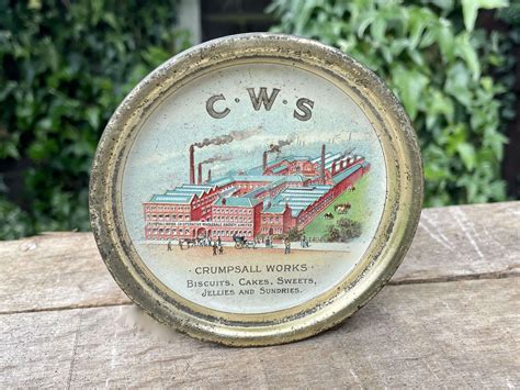 Cws Biscuit Crumpsall Factory Tin Change Tip Tray C1900s In Tins