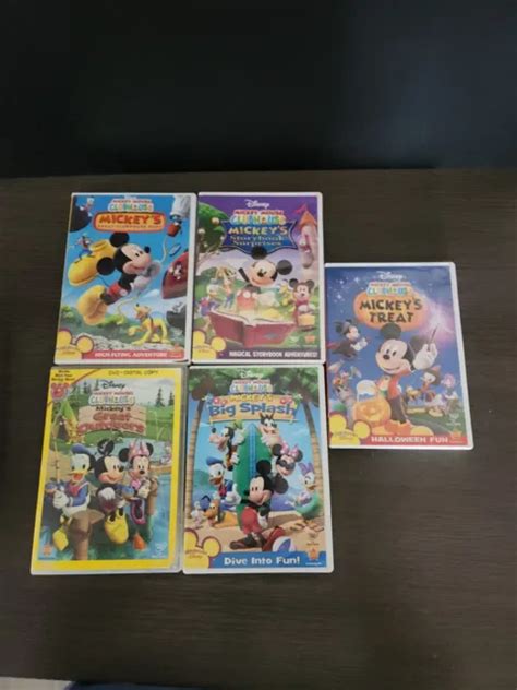 MICKEY MOUSE CLUBHOUSE Disney Junior DVD Lot Of 5 Minnie Mouse Donald